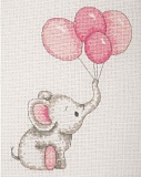 Набор для вышивания Anchor "Sweet Balloons (Girl)" 20*16см, MEZ Венгрия, AK30