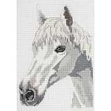 Набор для вышивания Anchor "White Beauty - Horse" 16*23см, MEZ Венгрия, AK140