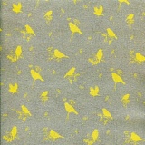 Ткань "Желтые птички", ширина 155см, Acufactum Ute Menze, 3523-330
