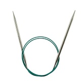 Спицы круговые "Mindful" 5мм/80см, нержавеющая сталь, серебристый, KnitPro, 36101