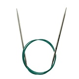 Спицы круговые "Mindful" 4мм/100см, нержавеющая сталь, серебристый, KnitPro, 36119
