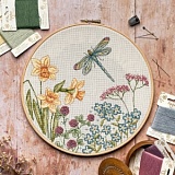 Набор для вышивания Anchor "Meadow Dragonfly" 26*26см, MEZ Венгрия, ALXE015