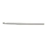 Крючок для вязания "Basix Aluminum" 2мм/15см, алюминий, серый, KnitPro, 30770