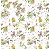 Ткань "Младенцы цветов", ширина 145см, Acufactum Ute Menze, 3523-744