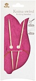 Спицы круговые с поворотным тросиком "Knina Swivel" 8мм/80см, бамбук, Tulip, KS-800800